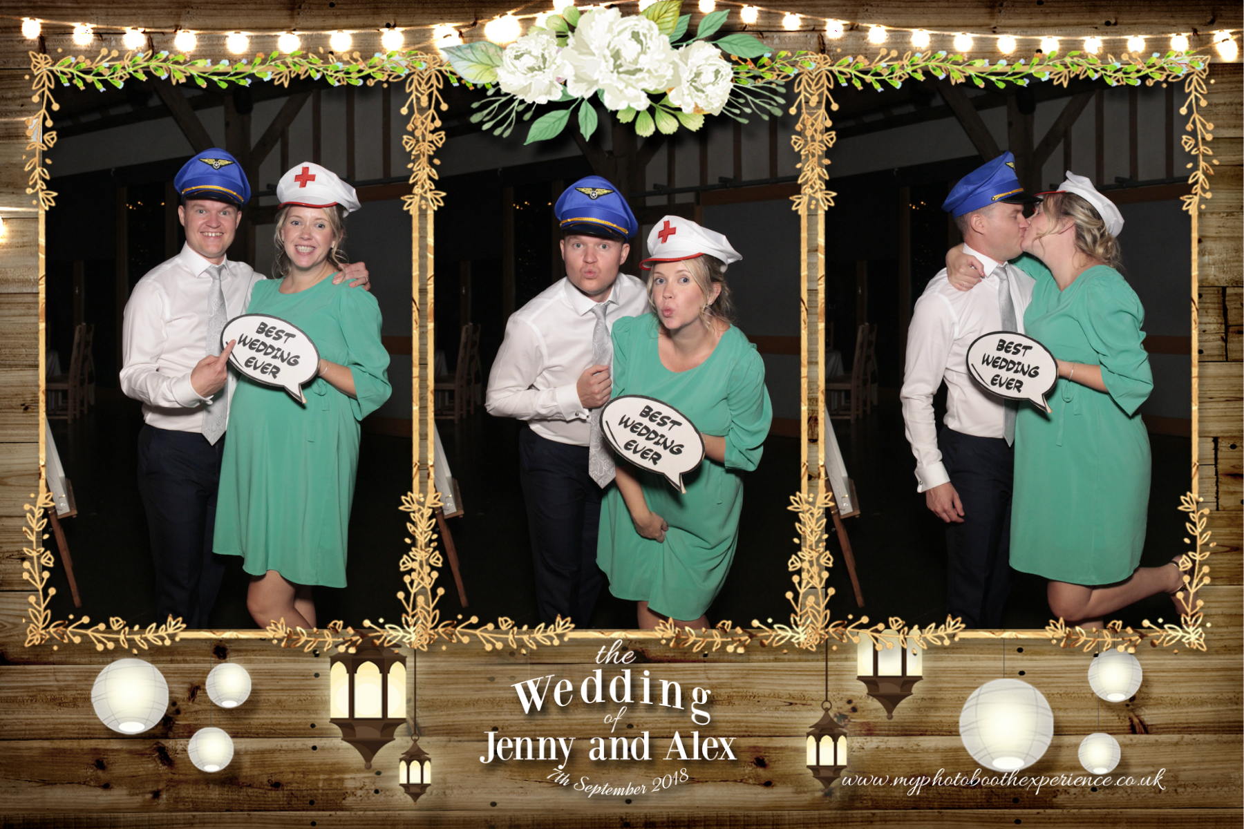 Jenny & Alex's Wedding | View more photos from the event at gallery.myphotoboothexperience.co.uk/u/MyPhotoBoothExperienceLtd/Jenny-Alexs-Wedding